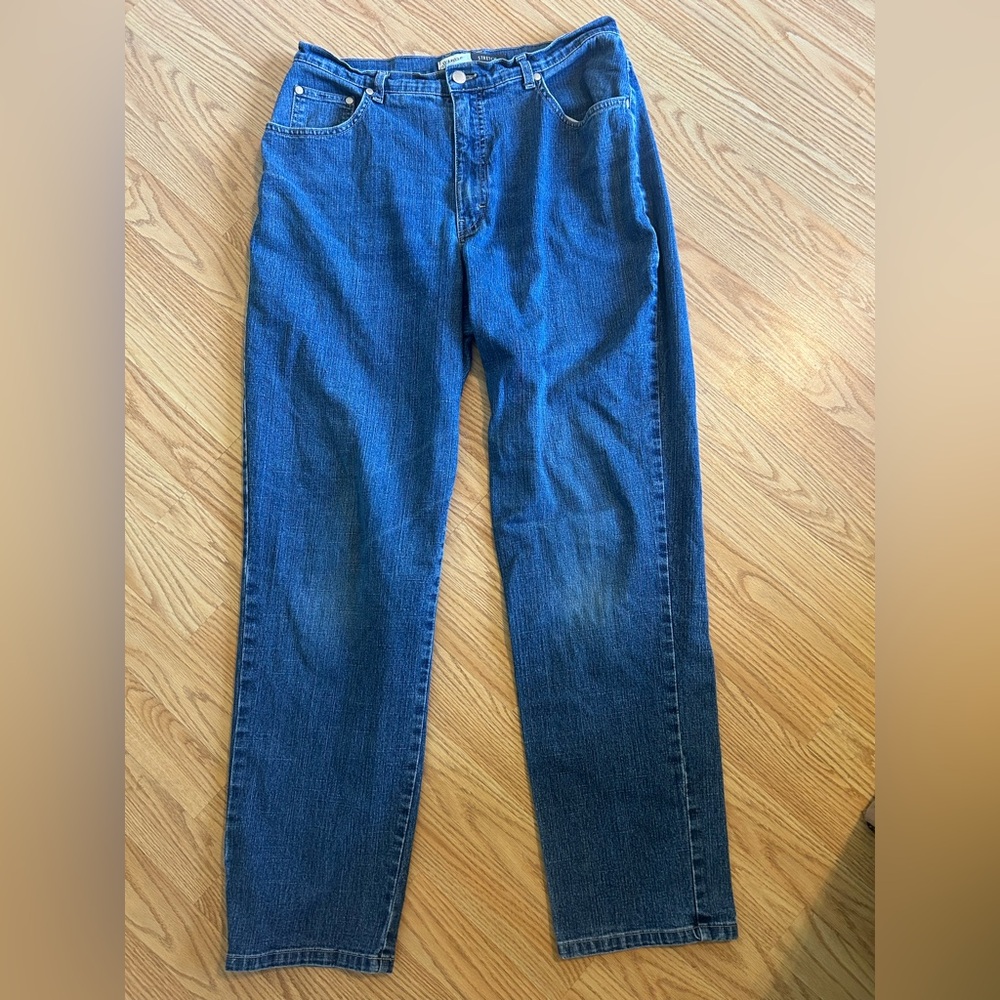 St. John's Bay Women's Straight Leg Jeans in Blue